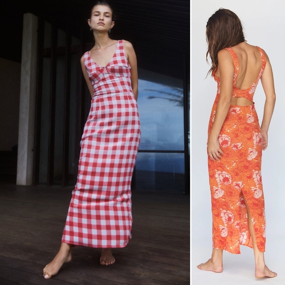 New acacia mid pacific penny dress maxi hibiscus P - Picture 13 of 16